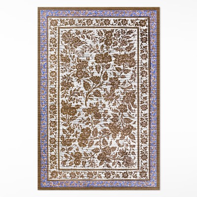 Vinyl floor rug Sir Matthew Digby Wyatt botanical pattern