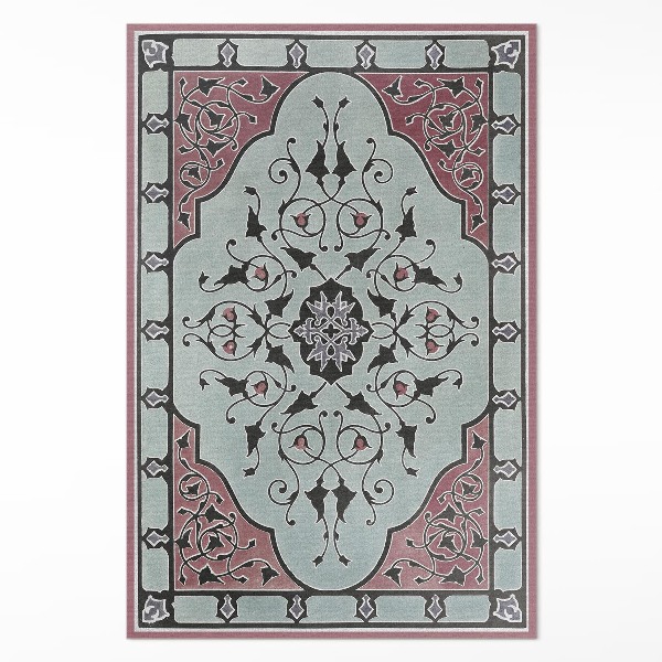 Vinyl rug Sir Matthew Digby Wyatt pink ornament