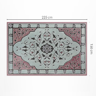 Vinyl rug Sir Matthew Digby Wyatt pink ornament