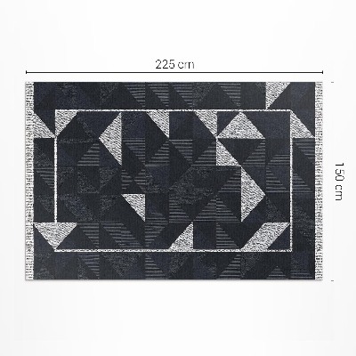 Vinyl floor rug Mosaic geometric pattern vintage