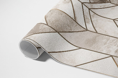 Pvc carpet Regular lines on marble glamour stone