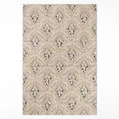 Vinyl floor rug Geometric vintage pattern