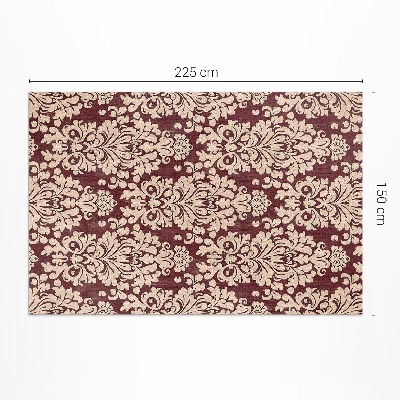 Pvc rug Regular plant ornament vintage style