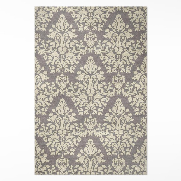 Pvc carpet Thick plant motifs ornament vintage