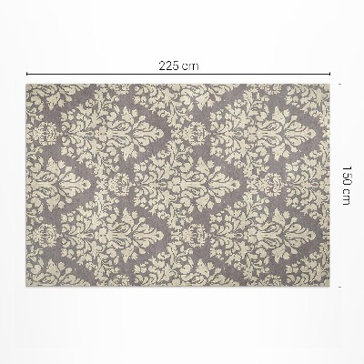 Pvc carpet Thick plant motifs ornament vintage