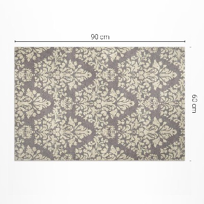 Pvc carpet Thick plant motifs ornament vintage