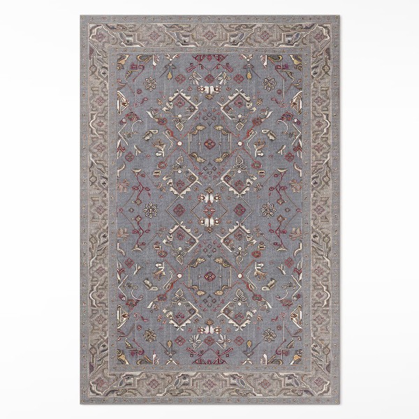 Pvc rug Vintage pattern in old Persian style