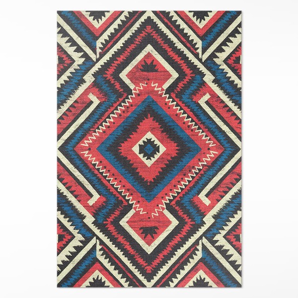 Pvc rug Decorative pattern in vintage Indian style