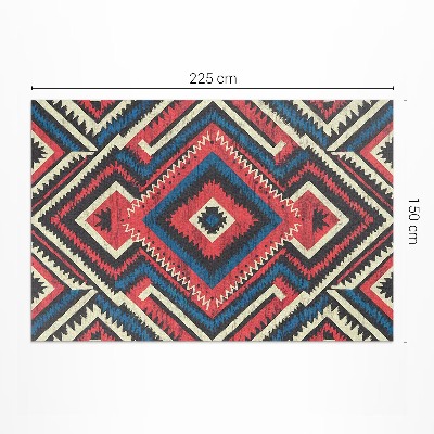 Pvc rug Decorative pattern in vintage Indian style