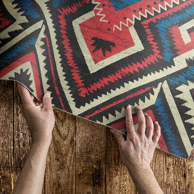 Pvc rug Decorative pattern in vintage Indian style