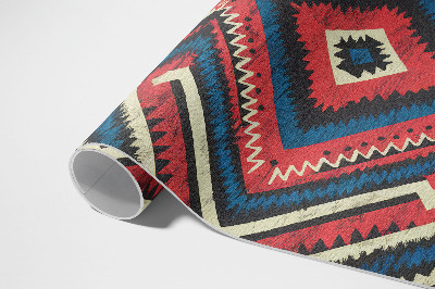 Pvc rug Decorative pattern in vintage Indian style