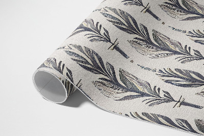 Vinyl rug Indian feather boho style