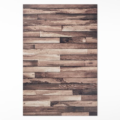 Pvc rug Natural wood parquet floorboards