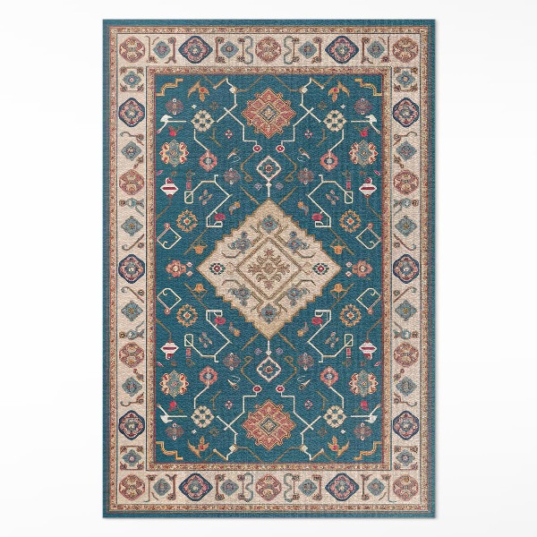 Pvc rug Persian pattern illustration oriental style
