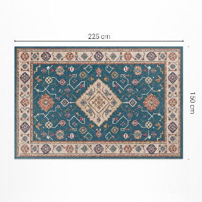 Pvc rug Persian pattern illustration oriental style