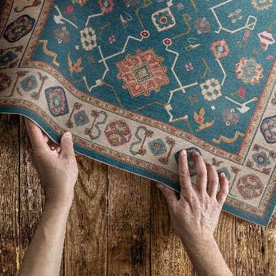 Pvc rug Persian pattern illustration oriental style