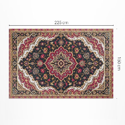 Pvc carpet Plant ornament in Persian style