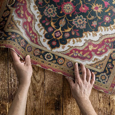 Pvc carpet Plant ornament in Persian style