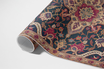 Vinyl rug Rich plant ornament in Turkish style
