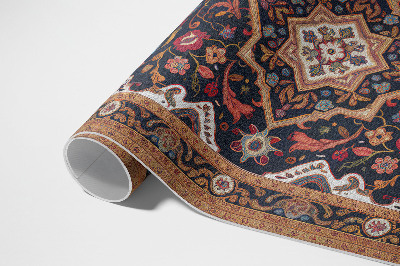 Vinyl floor rug Rich plant ornament in Persian style