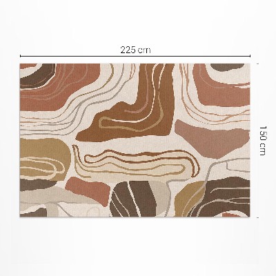 Pvc carpet Pastel boho lines and spots