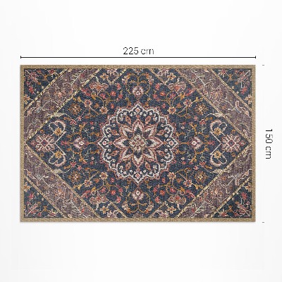 Vinyl floor rug Richly decorated ornament in Turkish style