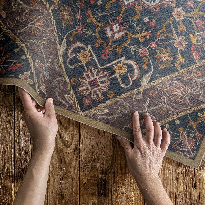 Vinyl floor rug Richly decorated ornament in Turkish style