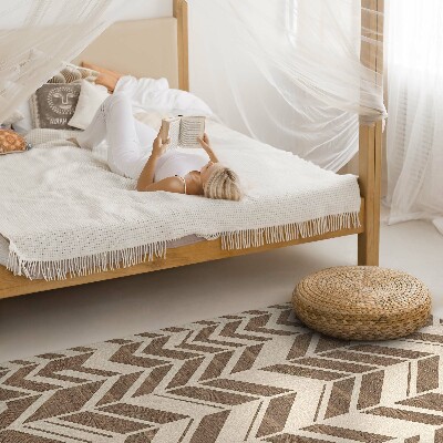 Pvc rug Indian pattern boho decorative footprints