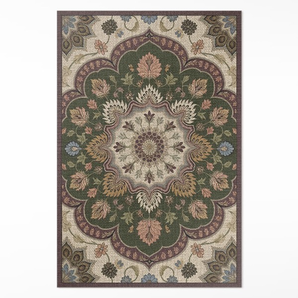 Vinyl rug Flowers in Art Nouveau style