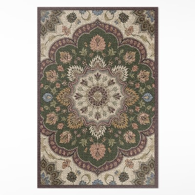 Vinyl rug Flowers in Art Nouveau style