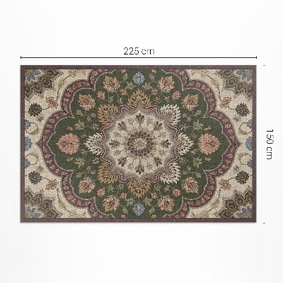 Vinyl rug Flowers in Art Nouveau style