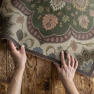 Vinyl rug Flowers in Art Nouveau style