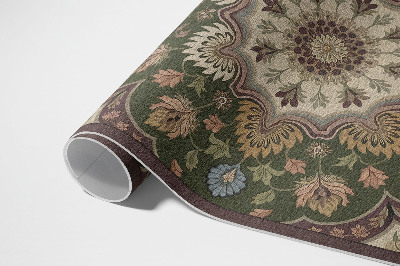 Vinyl rug Flowers in Art Nouveau style
