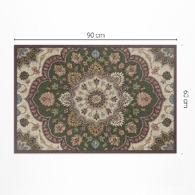Vinyl rug Flowers in Art Nouveau style