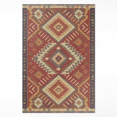 Vinyl floor rug The harmony of Aztec geometric figures