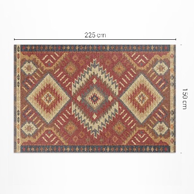 Vinyl floor rug The harmony of Aztec geometric figures