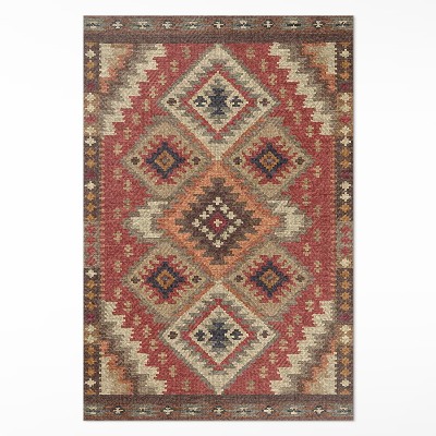 Pvc rug The geometric precision of Aztec art