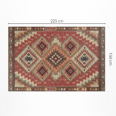 Pvc rug The geometric precision of Aztec art