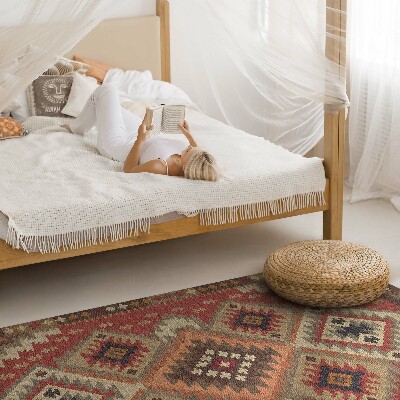 Pvc rug The geometric precision of Aztec art