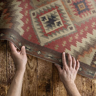 Pvc rug The geometric precision of Aztec art