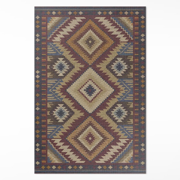 Pvc carpet Ancient Aztec patterns full of symmetry