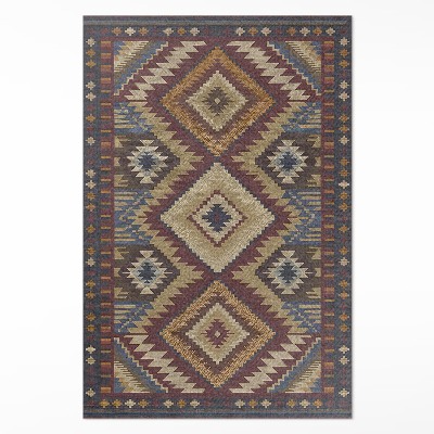 Pvc carpet Ancient Aztec patterns full of symmetry