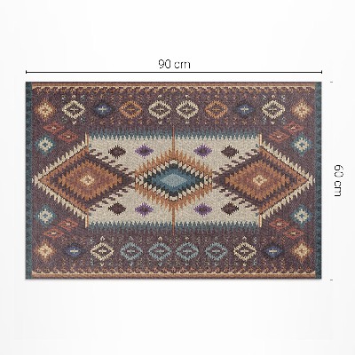 Vinyl rug Symmetrical arrangements in Aztec style