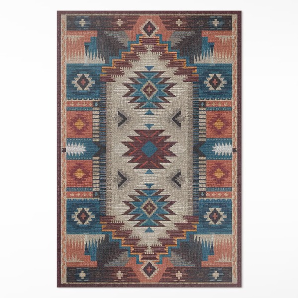 Pvc rug Symmetrical compositions in the Aztec style