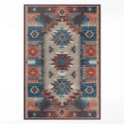 Pvc rug Symmetrical compositions in the Aztec style