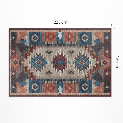 Pvc rug Symmetrical compositions in the Aztec style