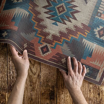 Pvc rug Symmetrical compositions in the Aztec style