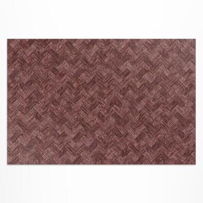 Vinyl carpet Trendy herringbone pattern woven parquet