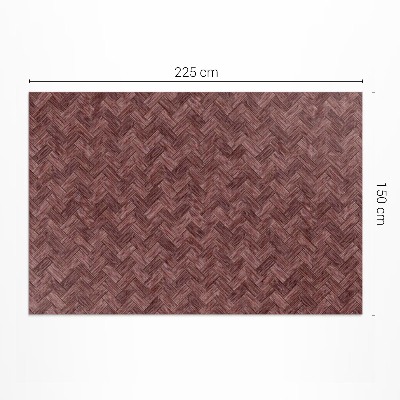 Vinyl carpet Trendy herringbone pattern woven parquet