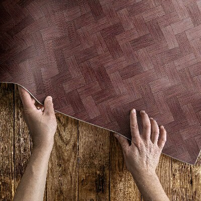 Vinyl carpet Trendy herringbone pattern woven parquet